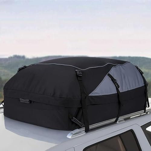CELECH Auto Dachbox für P-eugeot 308 SW 2007-2019,Faltbare wasserdichte Dachgepäcktasche,Wetterfeste Dachtasche,Tragbar Reisen Dachgepäckträger Tasche, 21 Cubic feet