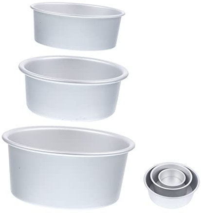 OUSIKA 3pcs live stampo for torta pizza pane antiaderente teglia rotonda teglia for pane tortiera con base sciolta tortiera for formaggio tortiera piccola tonda teglia antiaderente stampo for forno a