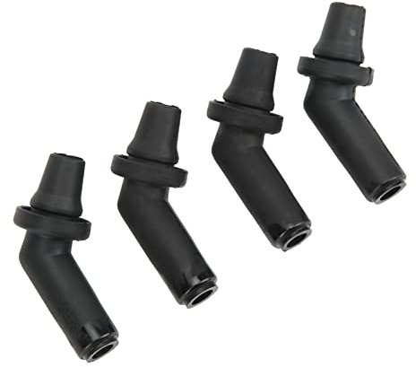 Kuuleyn Dachfenster-Ablaufrohr-Anschluss, Dachfenster-Ablaufschlauch-Anschluss, 4 Stück Schiebedach-Ablaufrohr-Anschluss EEH500100 Gummi Schwarz Ersatz Für LR3 LR4