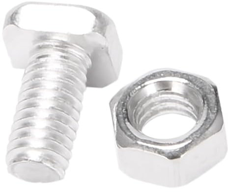 WENYOG Hammerkopfschrauben 200 Stück M6 x 12 mm Gewächshaus-Muttern und Schrauben, Vierkantschrauben, Muttern, Gewächshaus-Reparatursatz, Teile, Ersatz, Gartenbedarf