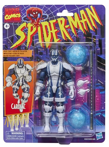 Marvel Legends Series Cardiac, Retro Cardback Spider-Man Comics Collectible 6-Inch Scale Action Figure