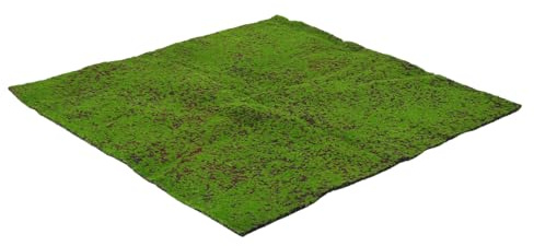 BESTonZON Tappeto D’ Finta 1X1 M in Muschio Realistico per Decorazioni Fai da Te Rivestimento per Balconi Terrazze e Cortili Inserto per Vasi di Fiori Decorazione Verde per Interni