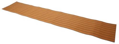 LUCKDANO Pavimentazione per Barche Eva Pavimentazione per Barche Schiuma Eva Impermeabilizzazione Assorbimento degli Urti Antiscivolo Pavimento per Coperta Moquette per Yacht Nautici, 240 X 60 CM /