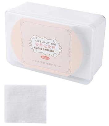 Vliesstoff Abschminkpads 1000 Stück Weiß für Gesicht und Make Up | Dünne Kosmetikpads, Lotion Gel und Toner Auftragen, Fusselt, für Pet Care und Schminken