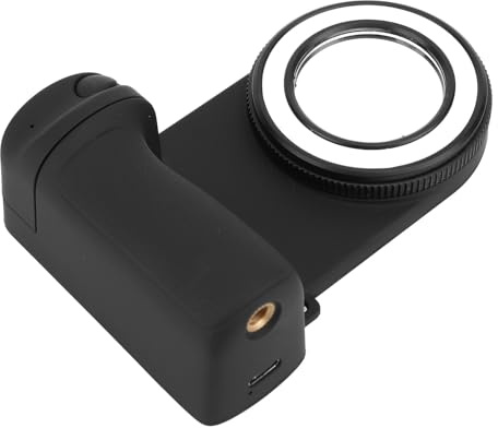 Topiky Luce di Riempimento Ricaricabile con Impugnatura Magnetica per Fotocamera del Telefono con Telecomando Bluetooth per Fotografia e Videografia 4,61x3,27x1,57 Pollici
