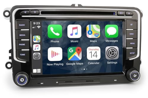 7 Radio Coche Pantalla para ŠKODA Yeti VW Caddy Polo 6R Crafter Amarok T6 | Transporter CarPlay Android Auto GPS Navegador DAB+ CD DVD DSP Bluetooth WiFi CANbus
