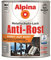 Alpina Metallschutzlack Anti-Rost Hellgrau 750ml glänzend
