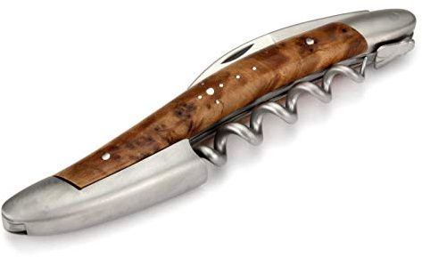 Forge de Laguiole Couteau sommelier - manche en thuya - tire-bouchon 3 fonctions