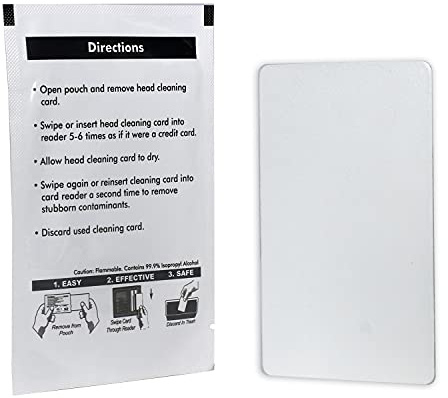 GUTANWU CR80 Cleaning Cards, Dual Side Card Reader Cleaner, POS Swipe Terminal Cleaning Cards (20pcs)