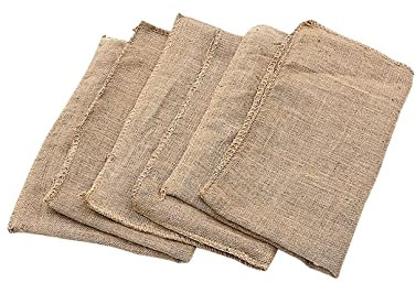 YiYYPT Jute Sack Jute-Beutel 350g/m² 5 Stück Gwinterschutz - Kartoffelsack - Sandsäcke Winterschutz für Topf- & Kübelpflanzen Kartoffelsack Jutesack Beutel Wiederverwendbar (38x55cm)