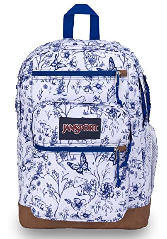 JanSport Cool Backpack with 15-inch Laptop Sleeve, Large Computer Bag Rucksack with 2 Compartments, Ergonomic Straps, Foraging Finds, One Size, Cool Backpack