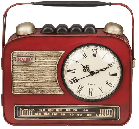 Out of the blue Metall-Schlüsselkasten, Radio mit Uhr,