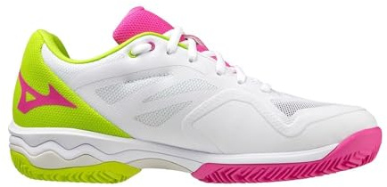Mizuno Wave Exceed Light Padelschuh für Frauen Weiß Pink Grün 39 EU