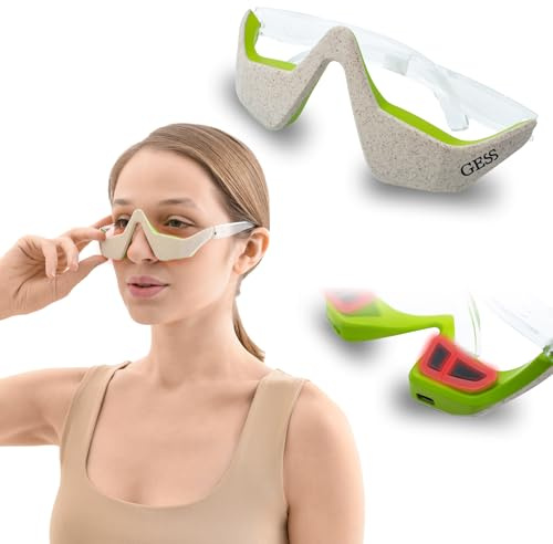 GESS Kuper Mikrostrombrille, Gesichtslifting-Gerät 3 Intensitätsmodi, wiederaufladbar, Anti-Aging-Maschine, Konturhautstraffung, Mikrostrom-Gesichtslifter, Gesichtsstraffung und -lifting, Anti-Falten