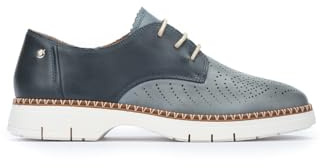 Pikolinos Zapatos Planos en Cuero HENARES para Mujer Color Denim