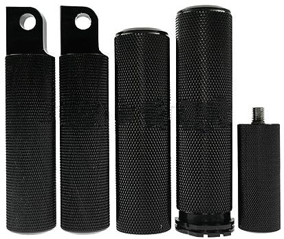 ORBANA Fußablage Schwarzer Motorrad-CNC-Lenker 1 Zoll Griffe + Fußrasten Fußrasten-Fußrasten + Schalthebel-Peg-Set Für Ha&rley Sportster Dyna Softail Touring