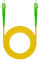 Ewent 1 Metro Cavo Fibra Ottica SC/APC per SC/APC Simplex Monomodale 9/125, G.657A2, LSZH, Compatibile con Tim Fibra, Vodafone Fibra, Wind Fibra e Tre Fibra etc, Giallo/Verde 1M
