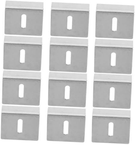 Veemoon 12st Spiegelhalter Halteklammern Für Spiegelclips Aus Edelstahl Glashalteklammern Spiegelclips Zur Wandmontage Badezimmerspiegel-clips Aus Glas Suite Edelstahl 304 Glas-halter