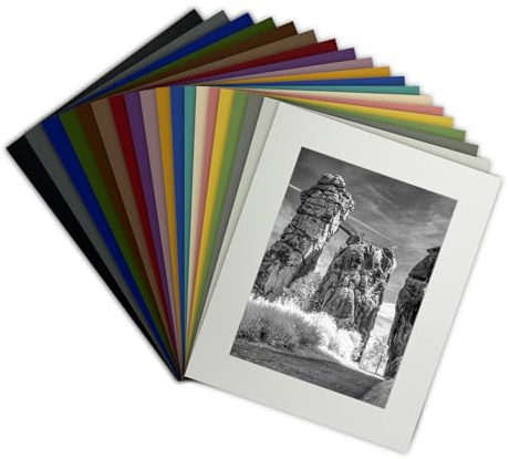 Rahmendesign24 Passepartout nach Maß, 19 Farben - Einleger, Einlegeblatt, Einlegekarton (48x68)