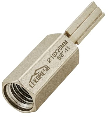 LEKOMESH Fraise à mortier en carbure de tungstène – 10 mm (3/8) pour maçonnerie et mortier/défonceuse pour le retrait de la brique, foret de mortier avec filetage 5/8-11