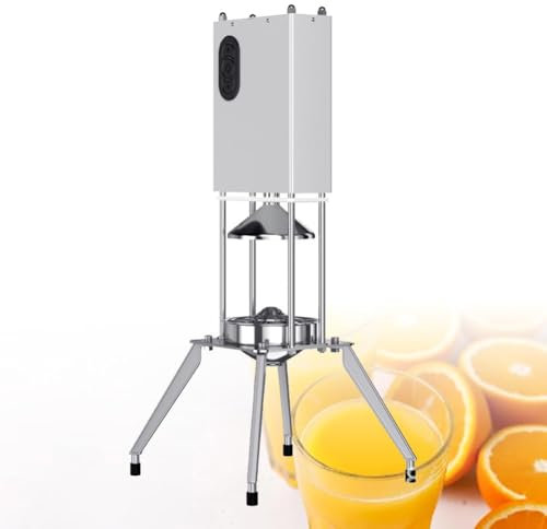 Stainless Steel Electric Citrus Squeezer - Commercial Fruit Juicer with Juice Residue Separator, Portable & One-Button Start for Oranges, Lemons, and Grapefruits - Countertop Juicer for Fresh Juice
