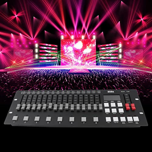 WindWilder DMX Controll Lichtmischpult | 256CH DMX Konsole | LED-Anzeige Dmx 512 Controller Lichtpult | DJ Dmx Pult Dmx Steuerung für Moving Head Licht Sprühlampe Machine (15W, 12 Speicherprogramm)