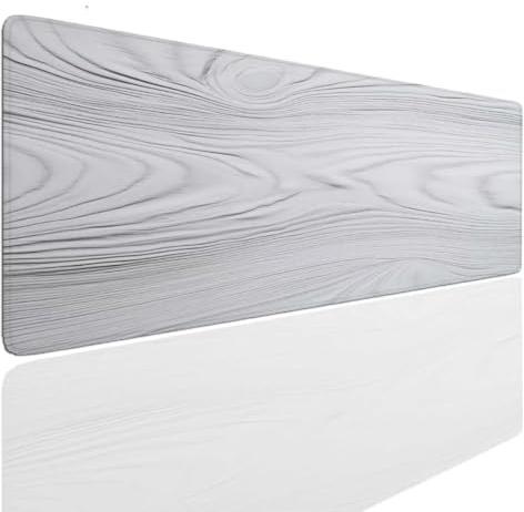 Tappetino Mouse XXL Di legno Tappetino per Mouse da Gioco, Gaming Mousepad Extra Grande 160x80cm Spessore 4mm Soft Gaming Sottomano Scrivania, Proteggi Copri Scrivania Base in Gomma Antiscivolo S-1242