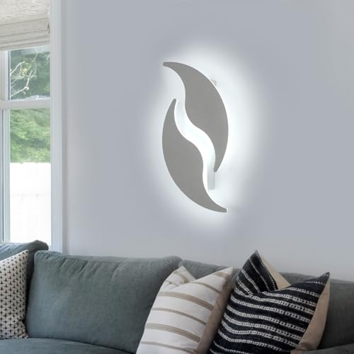 Comely Wandleuchte Innen, 18W Wandlampe LED Kaltweiß 6500K, Kreatives Design LED Wandleuchten Innen Modern für Schlafzimmer Wohnzimmer Korridor Treppenhaus