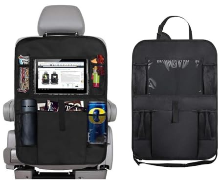HLTTXS 2 Stück Auto Rückenlehne Schutz für Mercedes-Benz A-Class Sedan A180 A180d A200 A200d, Rückenlehnenschutz Auto Kinder, Auto Organizer, Organizer Auto Rücksitz Kinder
