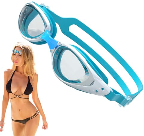 Gafas de natación para carreras, antivaho, lentes de visión clara, accesorios de agua para hombres, adultos, adolescentes, jóvenes, amigos, familia, niños y niñas