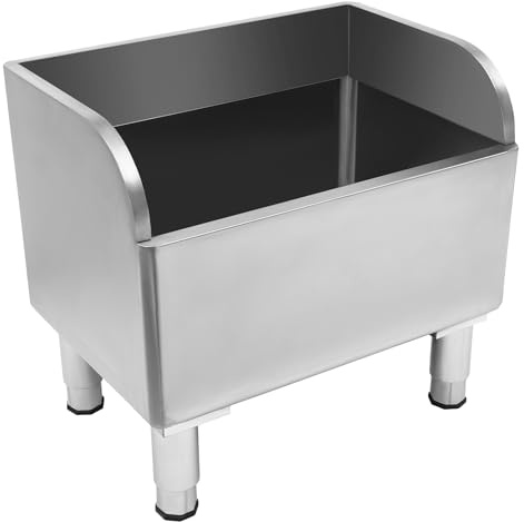 Commercial Floor Mop Sink, Stainless Steel Mop Service Basin, Utility Room Slop Sink for Laundry Rooms, Garages, and Cafeterias