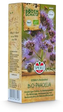 Sperli's Bodenkur BIO-Phacelia 88400, Gründüngungssaat | Gründünger-Mischung mit Phacelia, Bodenkur Blumen, Bodenverbesserer, Samen Bodenkur, schnellwachsend, mehrjährig