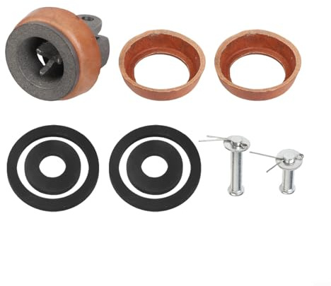 MeevrgR Kolbendichtungsset für Handpumpe Typ 75 - Kolben aus Gusseisen mit Rindsleder & Gummidichtungen, für Gartenwasserpumpen