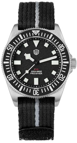 watchdives 40mm EXD Taucheruhr Titan Japan VH31 Quarz Uhrwerk Saphirglas Armbanduhr Analoge Leuchtende wasserdichte Uhr für Herren