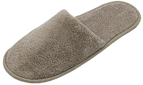 ZOLLNER 10 paia di ciabatte ospiti, misura universale, unisex, marrone