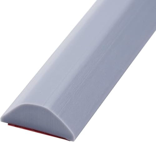 Barrera de Ducha y Sistema de Retención de Agua, Umbral de Ducha Plegable, Umbral de Ducha de Baño y Cocina de Lmpermeable Autoadhesiva Mantiene el Agua Dentro del Umbral (150cm,Gris)