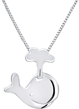 Amours, Bisous & Calins - Anhänger MA Petite Baleine, aus Gold, 100 % antiallergisch, für Kinder von 2 bis 12 Jahren, Kinderschmuck, Weißgold