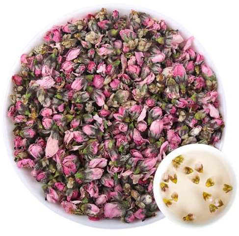 100% Peach Blossom Flower 40G/1.41oz fresco, foglia sciolta non OGM, erbe naturali di fiori secchi per la produzione di sapone, sciroppo, bevande, cottura, bellezza fai da te, bustine e profumo fresco