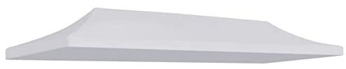 Keketa Toit de rechange pour tonnelle, tente de réception - Toit de rechange pour pavillon - Résistant aux UV et à l'eau - 3 x 6 m - Blanc