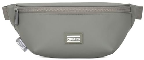 OAK25 Bauchtasche Damen & Herren Grün - Everyday Sling - Hüfttasche für Sport Outdoor Stadt Reise - Gepolsterte Gürteltasche - Crossbody Bag mit Gurt - Wasserabweisend