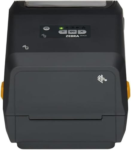 Zebra Thermotransfer Desktopdrucker ZD421 - Bluetooth 4.0, 802.11ac Wi-Fi, USB-Host und Modularer Konnektivitätssteckplatz - Geeignet für Anwendungen in Logistik, und Einzelhandel und Gesundheitswesen