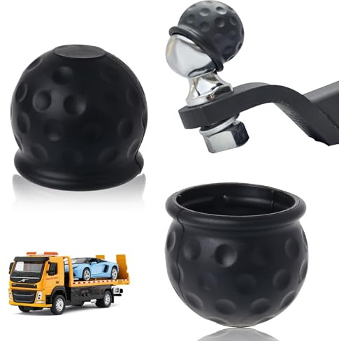 2 Stück Anhängerkupplung Abdeckung Gummi Anhängerkupplung Abdeckung Schwarz Abdeckung Anhängerkupplung Trailer Ballhülle Anhängerkupplung Schutzkappe Hänger Kupplung Kappe für Anhänger PKW LKW RV
