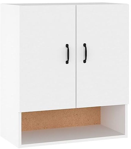 KTHLBRH Wandschrank Weiß 60x31x70 cm Holzwerkstoff Büro-Stauschrank Wohnzimmerschrank Möbel für das Wohnzimmer Geeignet für Wohnzimmer, Schlafzimmer, Büro