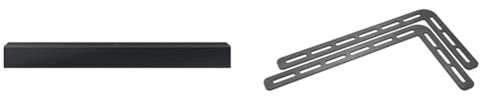 Samsung Soundbar HW-C400/ZF Serie C, 4 Speaker, Bassi Potenti con Woofer Integrato & Meliconi Soundbar 1000, Supporto Soundbar per TV, Utilizzabile anche con Staffa per TV Parete