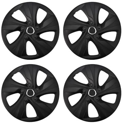 Radkappe 4 Stücke 14 Zoll Auto Rad Hub Abdeckungen Für Stahl Eisen Felgen Matte Rad Naben Kappe Trim Abdeckung Auto Radkappen