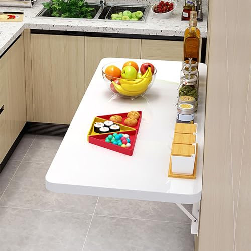 Kaverno Mesa Ordenador Plegable De Pared, Tablero De Mesa, Mesa Plegable De Pared, Mesas De Comedor Multifuncionales, Montado En La Pared Escritorio De Pared Plegable Flotante(60 * 30cm)
