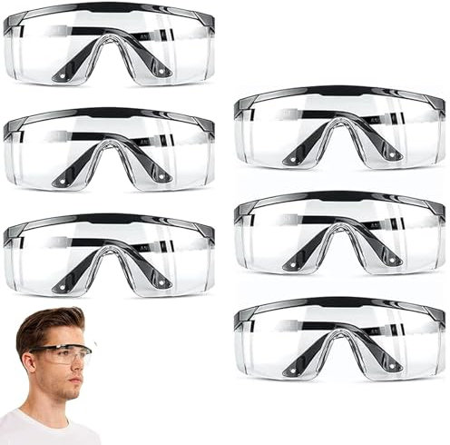 ARROMI Protective Goggles With Anti Splash Anti Scratch - Dust Proof for Eye Full Protection in Construction, Laboratory and Outdoor Use