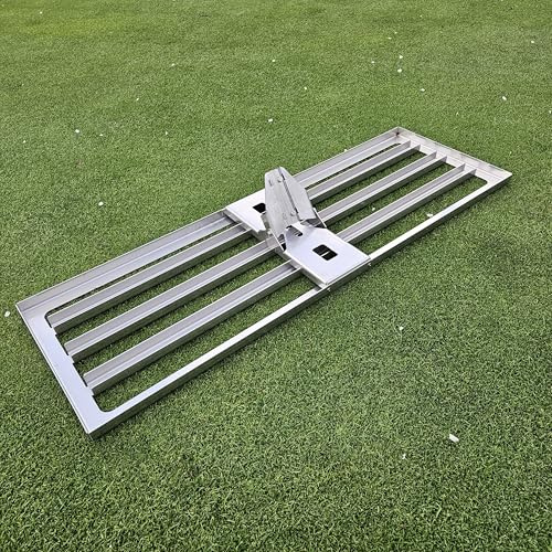Edelstahl Rasenrakel XL in 100cm Breite mit Aufnahme einen 28mm Stiel