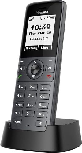 Yealink W71H DECT Cordless Handset, 35 Stunden Battery Life, LCD Display, Black