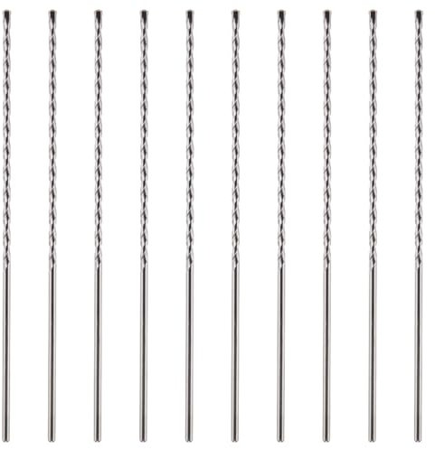 10 Pack Of 13mm x 400mm Long TCT Masonry Drill Bits – For Concrete, Brick, Stone, Porcelain Ceramic Tiles Plastic Wood – Masonry Drill Bits Set For Standard Rotary Drills & Hammer Drills (NOT SDS)